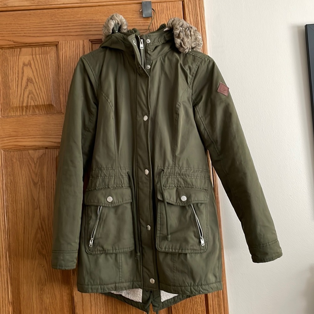 COPY - Hollister California Pacific merchants green warm coat. Very comfortable